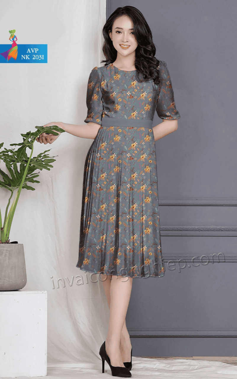 in váy đầm chuyển nhiệt